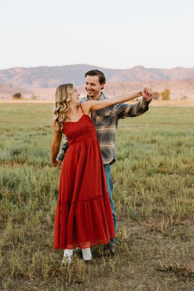 Romantic couples photography session natural light Colorado