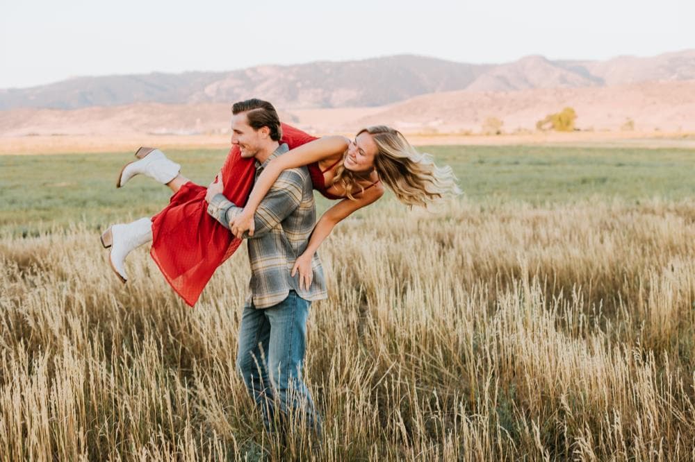 Romantic couples photography session natural light Colorado