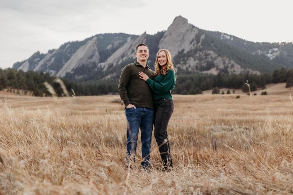 Couples portrait session playful authentic Northern Colorado