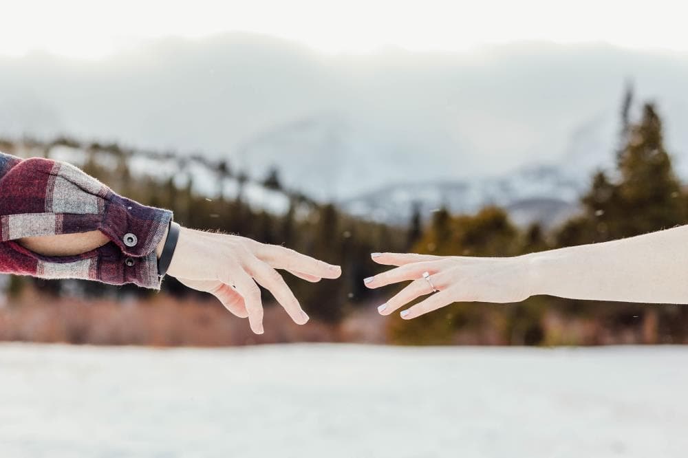 Couples portrait session playful authentic Northern Colorado