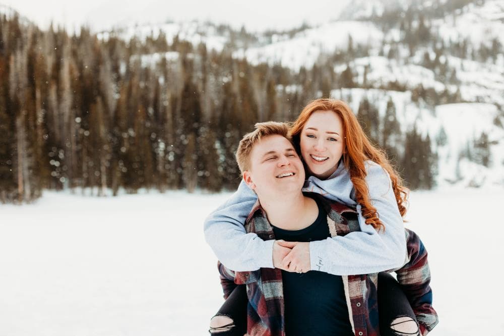 Romantic couples photography session natural light Colorado