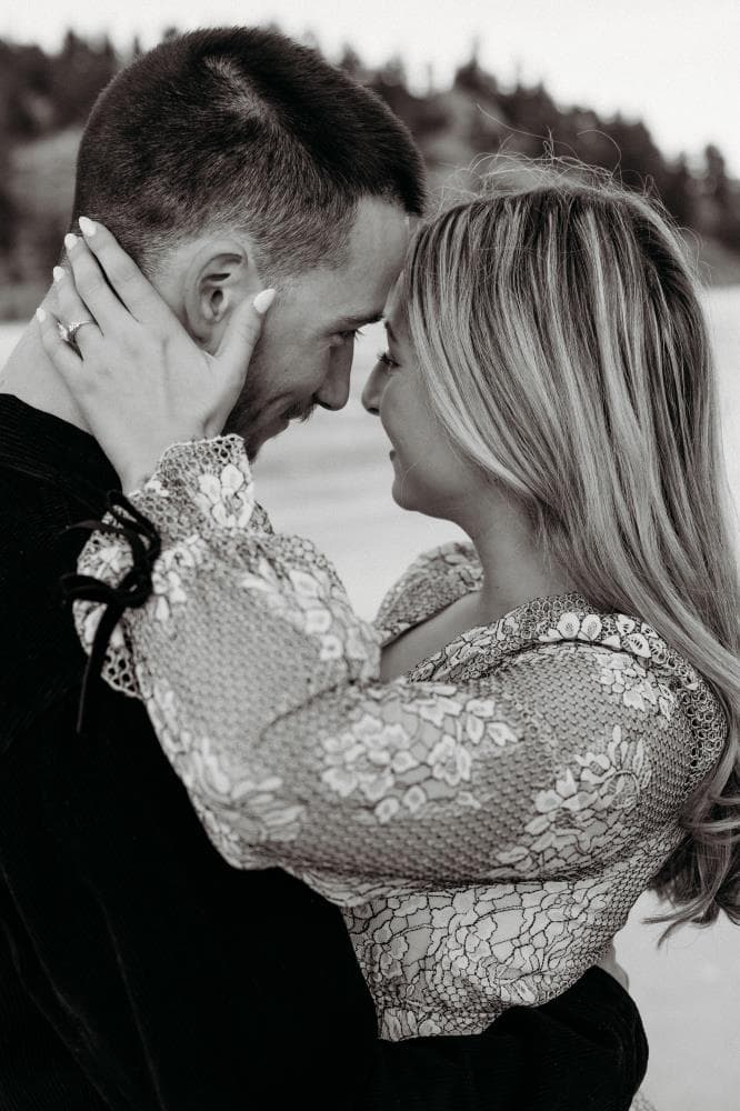 Couples portrait session playful authentic Northern Colorado