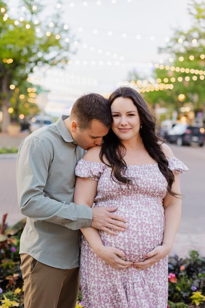 Maternity photography natural light golden hour Fort Collins Colorado