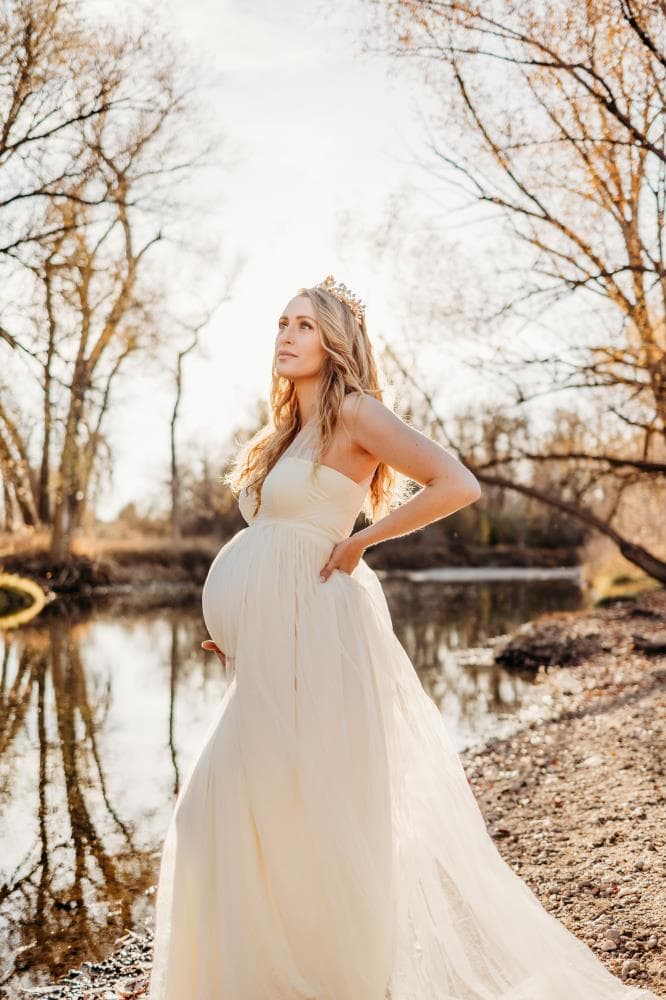 Maternity session beautiful glow natural light Severance Colorado