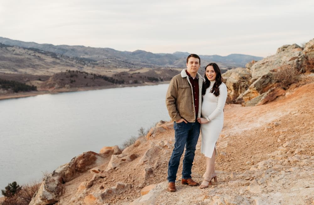Maternity session beautiful glow natural light Severance Colorado