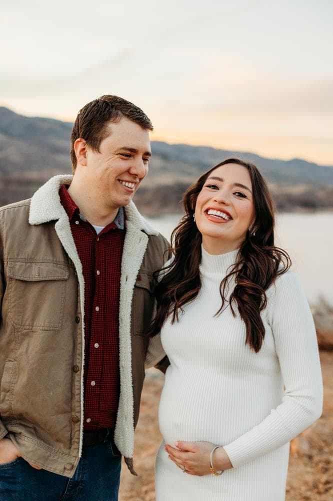 Maternity session beautiful glow natural light Severance Colorado