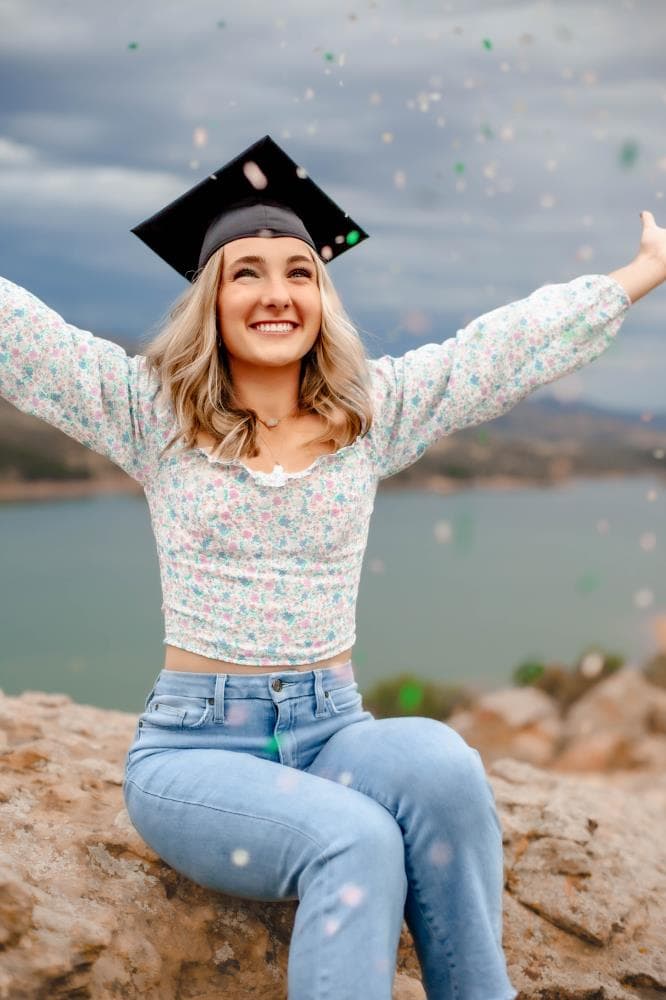 High school senior confident outdoor portrait session Fort Collins Colorado