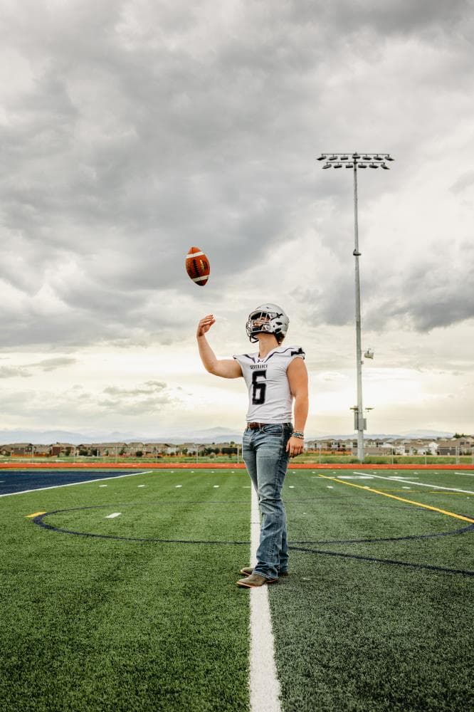 Senior portrait session authentic personality Fort Collins CO