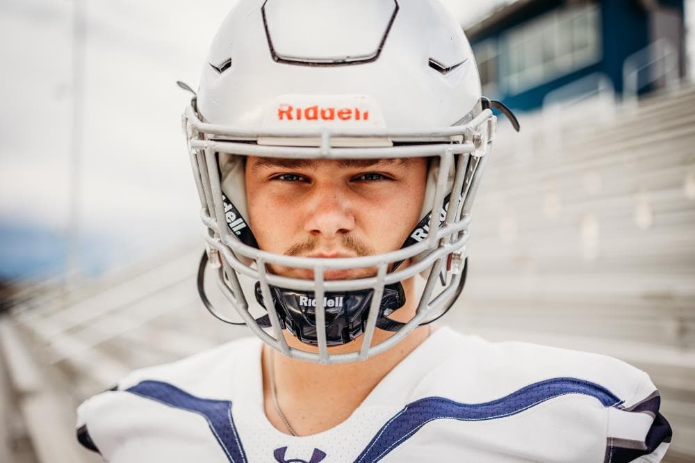 Senior portrait natural light golden hour Northern Colorado