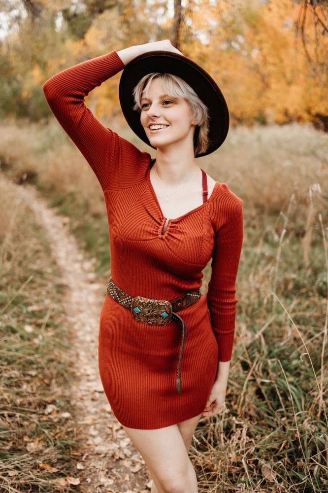 Senior portraits outdoor natural light Greeley Colorado