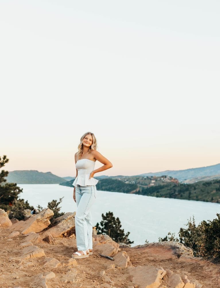 Senior portrait session authentic personality Fort Collins CO