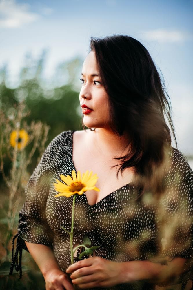 High school senior athlete outdoor portrait Colorado