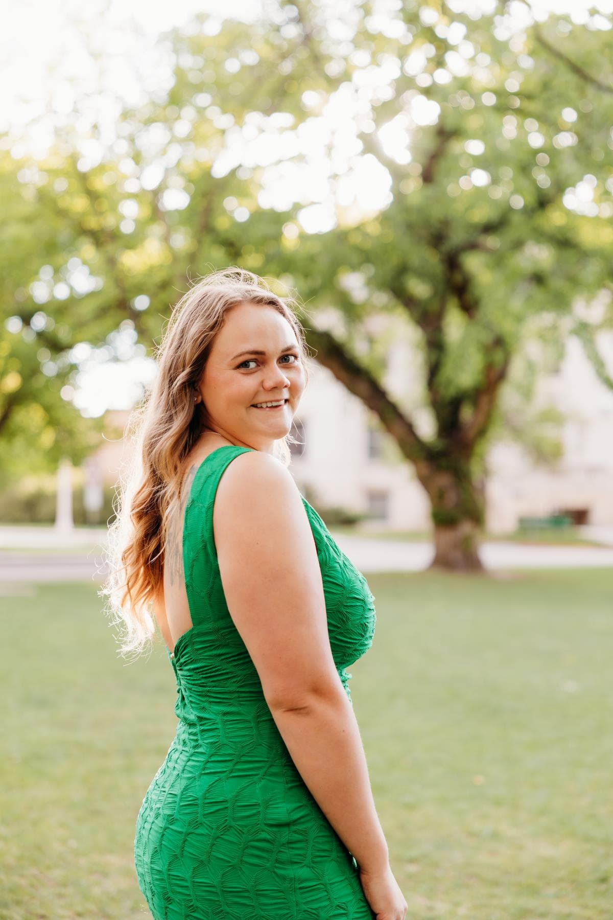 Senior portrait natural light golden hour Northern Colorado