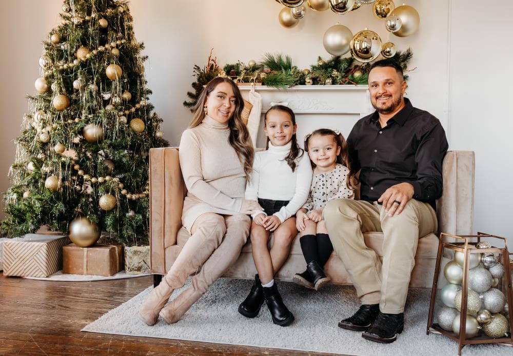 Family studio portraits controlled lighting Colorado photographer