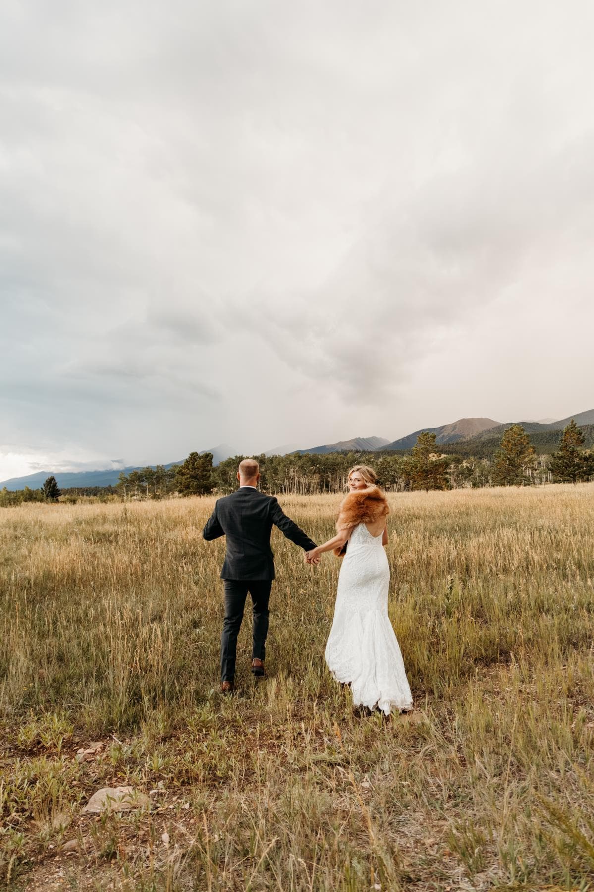 Groom emotional reaction seeing bride for first time Fort Collins wedding