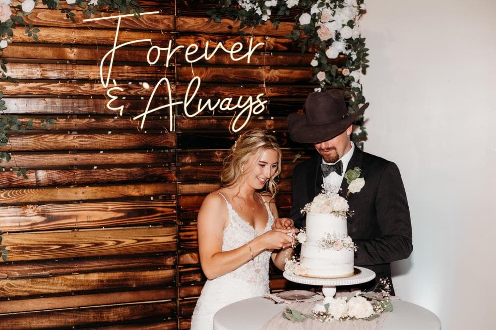 Wedding reception dancing couple natural light Colorado